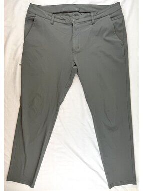 BYLT Premium Basics Everyday Pant 2.0 Men's Size XXL (38*30) Gray Slim Fit Stret
